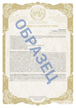 Образец Приложение к СТО 01.064.00220722.2-2020 Ревда Сертификат СТО 01.064.00220722.2-2020 